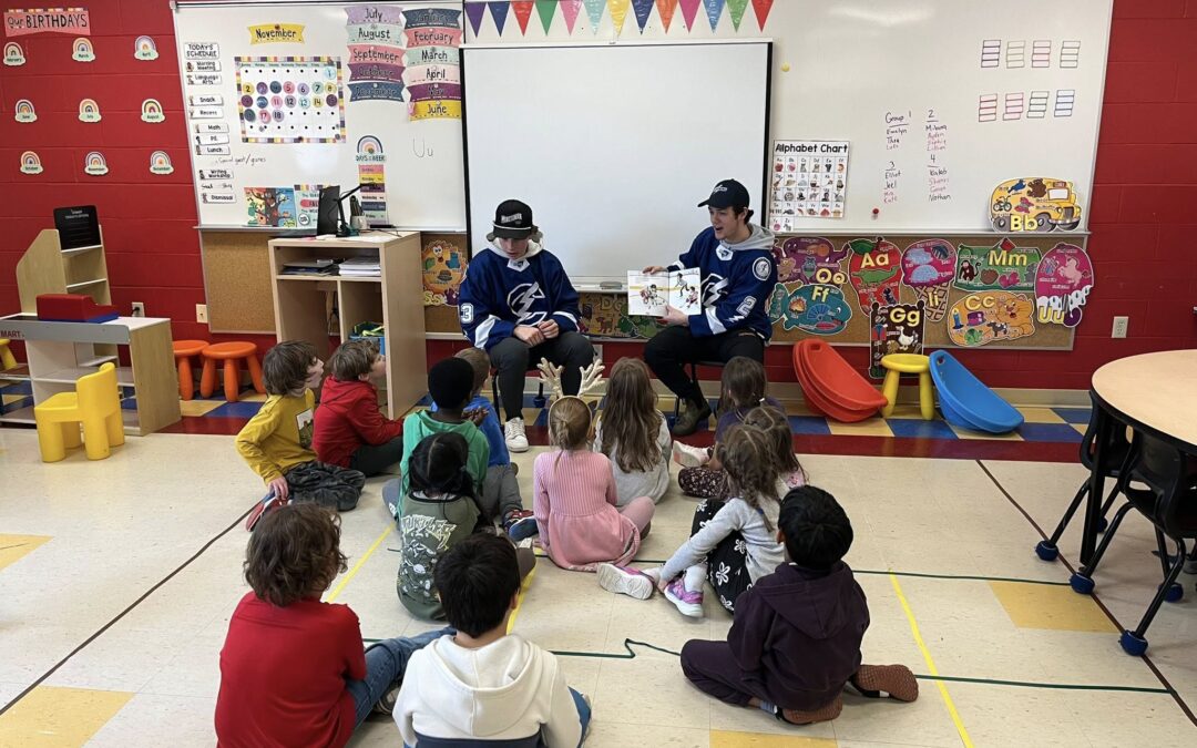 A huge thank you to the Lightning Chaleur for their visit to Terry Fox today.